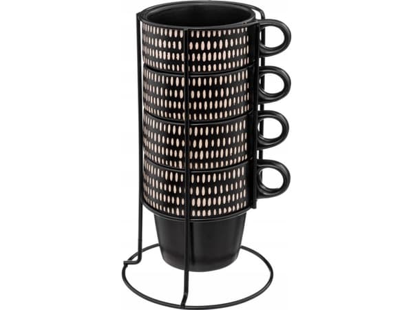 Secret de Gourmet 4 keraamista kuppia jalustalla ETHNIKA, 250 ml