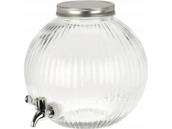 Utmerket Houseware Rund vanndispenser, glass, 5500 ml