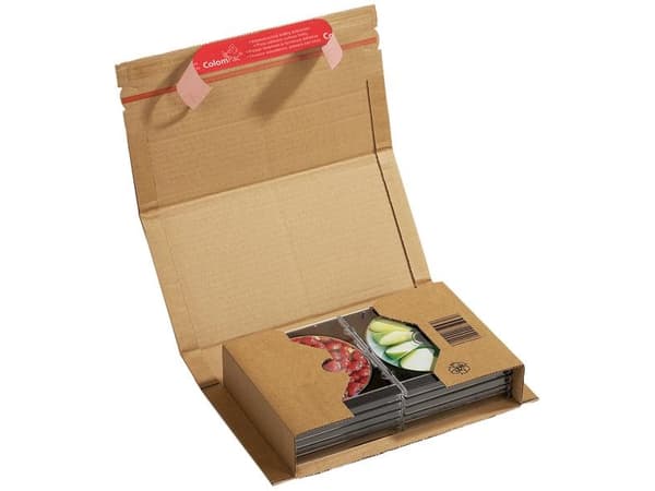 Colompac CP020.04, Forpakningseske, Leveranse, Kartong, Brun, Rektangel, 251 x 165 x 60 mm
