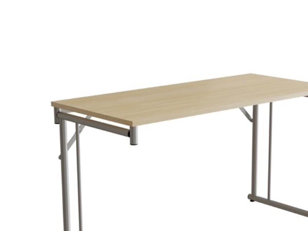 Klapbord Silhuett 1300x600mm,Birk laminat og hvidt stel