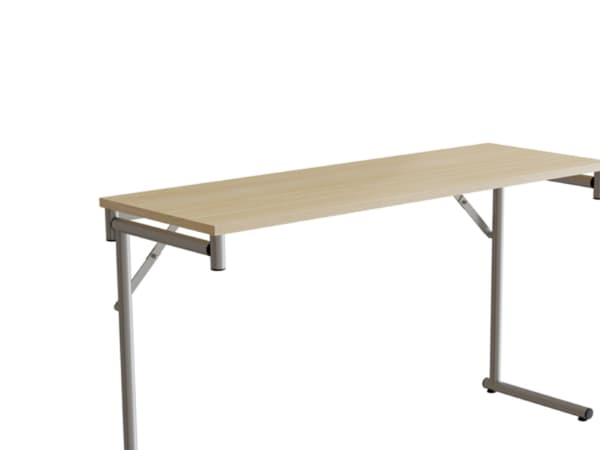 Klapbord Silhuett 1300x450mm,Grå laminat og alugråt stel