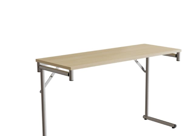 Klapbord Silhuett 1200x450mm,Grå laminat og krom stel