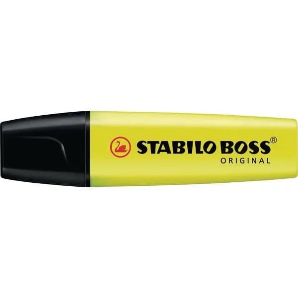 STABILO BOSS ORIGINAL, 1 styck, Gul, Mejselspets, Gul, Rektangel, 2 mm