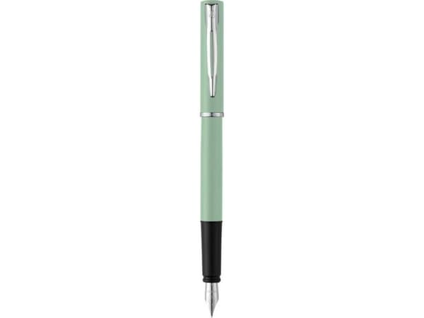 Waterman 2105302, Grön, Påfyllning med bläckpatronssystem, Krom, Rund spets, Ambidextrous, 1 styck