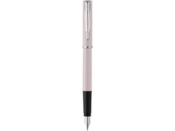 Waterman 2105225, Rosa, Påfyllning med bläckpatronssystem, Blå, Krom, Rund spets, Ambidextrous