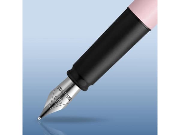 Waterman 2105225, Rosa, Påfyllning med bläckpatronssystem, Blå, Krom, Rund spets, Ambidextrous