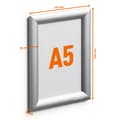 Miniatyrbilde 5 av 5: Durable 479523 Billede skifteramme Papirformat: DIN A5 Sølv