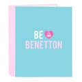 Pikkukuva 1 / 2: Ring binder Benetton Unique Pink Turquoise A4 27 x 33 x 6 cm