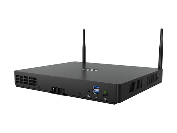 EloPOS Pack 2 - Mini-desktop Core i3 i3-14100T / upp till 4.4 GHz - RAM 8 GB - SSD 256 GB - NVMe - UHD Graphics 730 - Gigabit Ethernet, IEEE 802.11ax