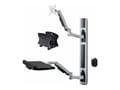 Miniatyrbild 1 av 5: StarTech.com Wall Mount Workstation, VESA Mount For 32" Monitors (22lb/10kg), Fully Articulating Arms For Single Monitor Mount & Keyboard Tray, Inclu