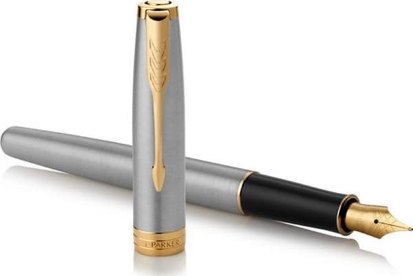 Parker 1931504, Sort, Gull, Rustfritt stål, Blå, Metall, Rustfritt stål, Gull, Rustfritt stål, Rund spiss, Gullbelagt stål
