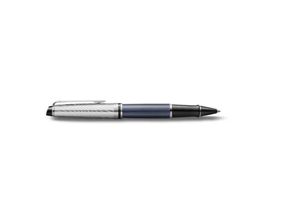 Waterman Expert Deluxe, Grå, Metallisk, Sort, Lakk, Fint, Ambidekstriøs, Gave boks