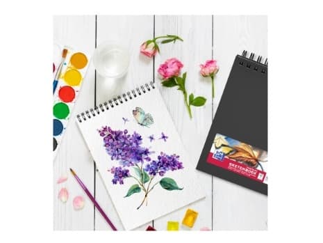 SKETCHBOOK OXFART TW A5 40S 225G BLACK