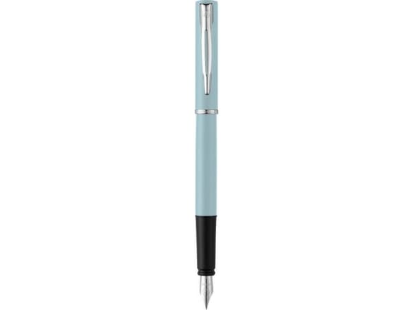 Waterman 2105222, Blå, Påfyllning med bläckpatronssystem, Blå, Krom, Rund spets, Ambidextrous