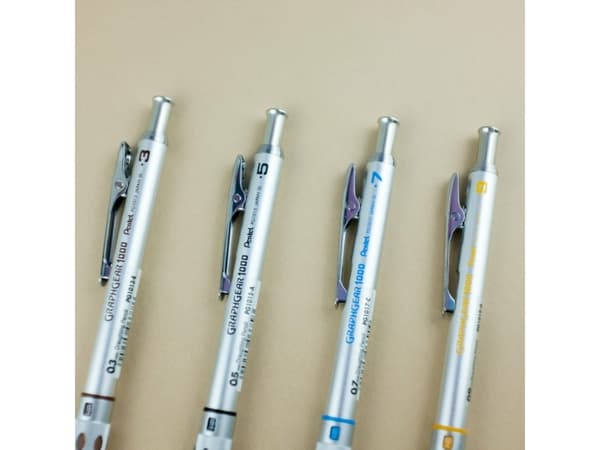 Pentel Graphgear 1000, Brun, Sølv, Metall, Gummi, 0,3 mm, Rund, 1 stykker
