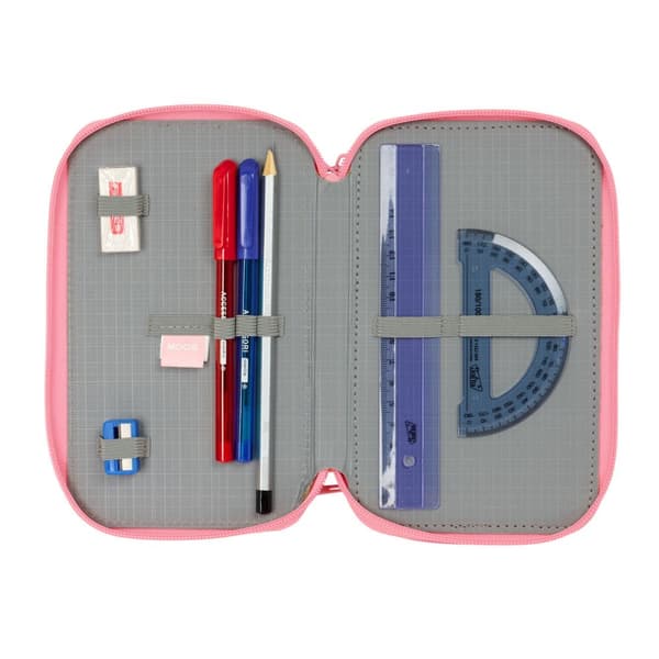 School Case with Accessories Moos Passion Multicolour 12,5 x 19,5 x 5,5 cm 37 Pieces