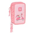 Miniatyrbillede 1 af 6: School Case with Accessories Moos Passion Multicolour 12,5 x 19,5 x 5,5 cm 37 Pieces