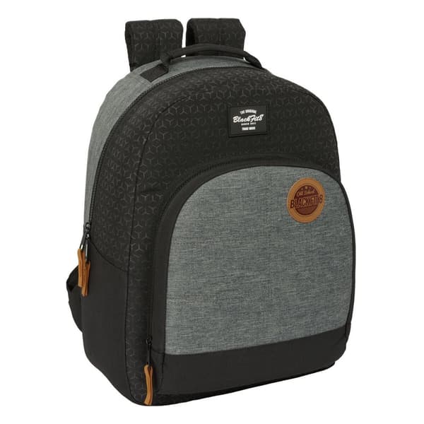 School Bag BlackFit8 Old school Black Grey 32 x 42 x 15 cm