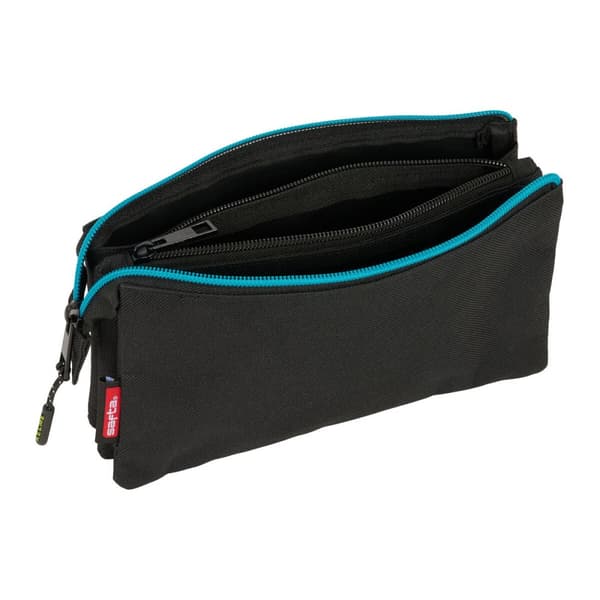Triple Carry-all Kelme Iron Black 22 x 12 x 3 cm