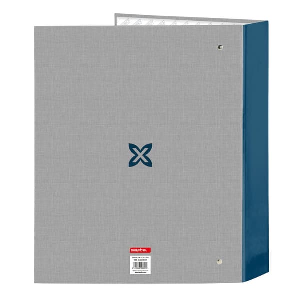 Ring binder Munich Street Blue Grey A4 27 x 33 x 6 cm