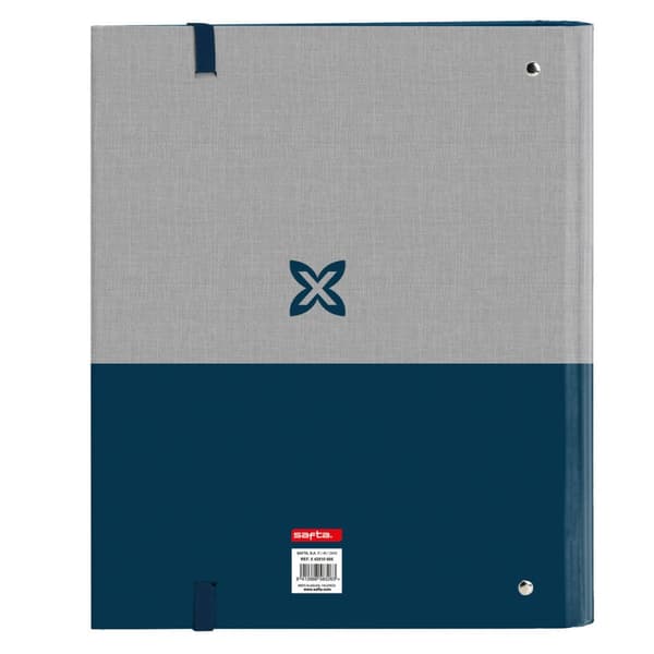 Ring binder Munich Street Blue Grey 27 x 32 x 3.5 cm