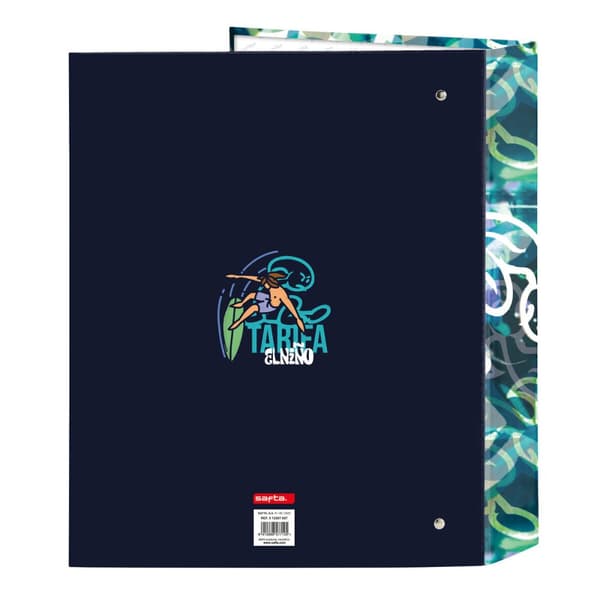 Ring binder El Niño Kook Navy Blue A4 27 x 33 x 6 cm