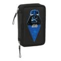 Miniatyrbillede 1 af 5: Double Pencil Case Star Wars Rebellion Black 12.5 x 19.5 x 4 cm Double Pencil Case 29 Pieces