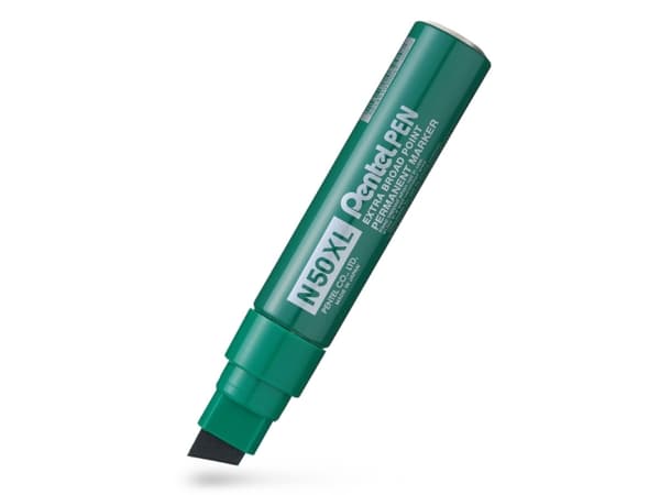 Markeringspenna Pentel N50XL-D grön snedställd 8-15mm - (6 st.)