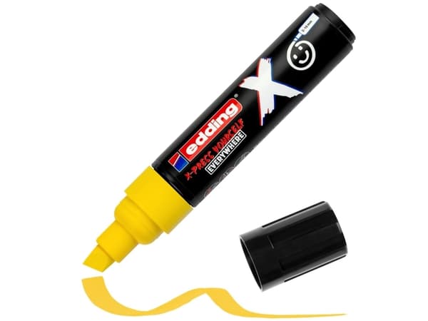 Edding 6900 X Multimarker, Grön, Rosa, Gul, Mejselspets, Återvunnen plast, Trä/laminat, 2 mm, 1 cm