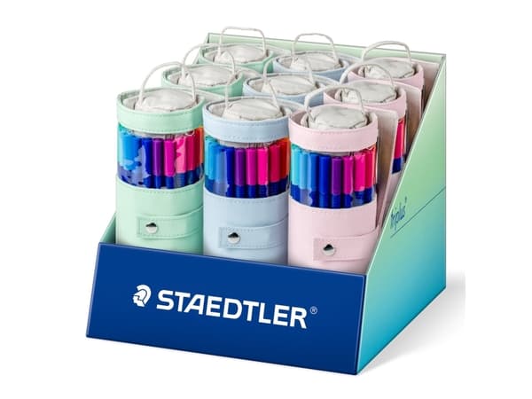 Staedtler triplus color 323, 20 färger, Blandade färger, Fiber, 1 mm, Triangel, Vattenbaserat bläck