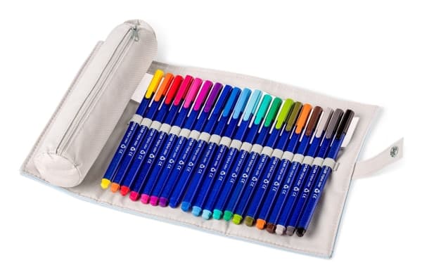 Staedtler triplus color 323, 20 färger, Blandade färger, Fiber, 1 mm, Triangel, Vattenbaserat bläck