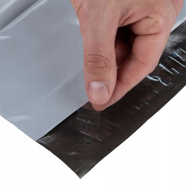Rosfix Hvide folieposer med sort inderside 38x52cm + 2x Rosfix gul pakketape 48 mm x 50m