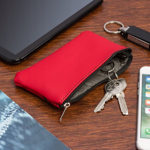 KEY CASE iso kaksilokeroinen avainkotelo litteä pitkä tilava lompakko
