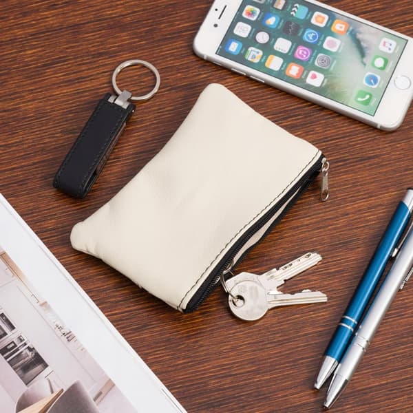 KEY CASE iso kaksilokeroinen avainkotelo litteä pitkä tilava lompakko