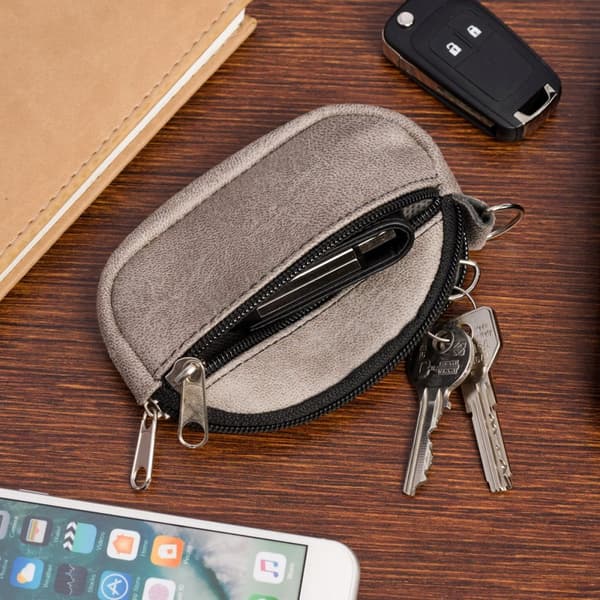 KEY CASE iso kolmilokeroinen avainkotelo litteä pitkä tilava lompakko