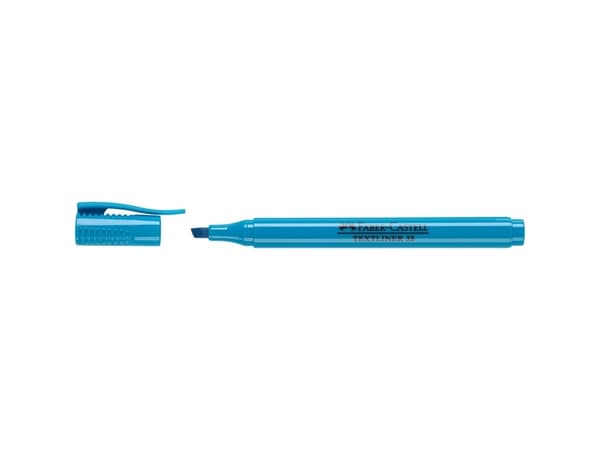Faber-Castell TEXTLINER 38 - Överstrykningspenna - för faxpapper - fluorescerande blå
