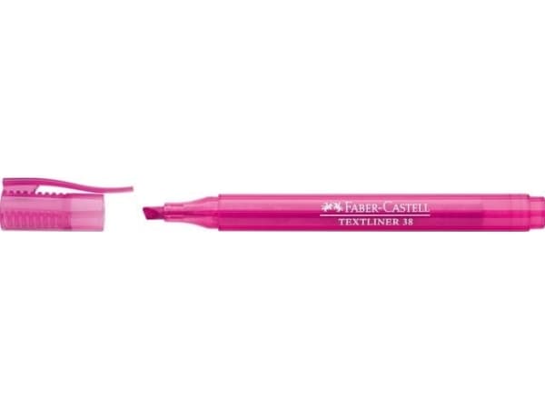 Faber-Castell 8704017, 1 kpl, Vaaleanpunainen, Kartiomainen kärki, Vaaleanpunainen, Vaaleanpunainen, Polypropeeni (PP)