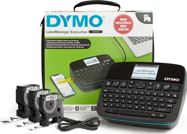 Dymo LabelManager 640CB 6/9/12/19/24mm D1-Baender QWZ Value P - Etiketten-/Labeldrucker (2202105)