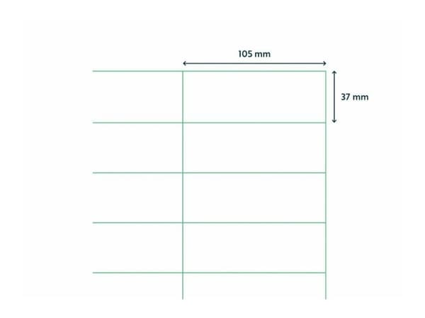 Capture - Permanent selv-adhesiv - hvit - 105 x 37 mm 1600 etikett(er) (100 ark x 16) merkelapper