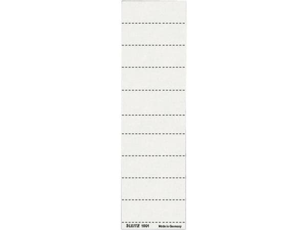 Leitz Påskrivbart skilt registratur 19010001 (B x H) 60 mm x 21 mm Hvid 100 stk