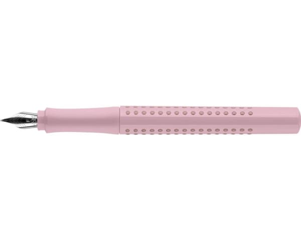 Faber-Castell Grip 2010, Rosa, Fyllesystem med patron, Blå, Kursiv pennesplitt, Ekstra fin, Ambidekstriøs