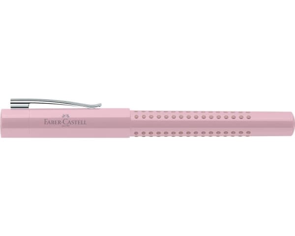 Faber-Castell Grip 2010, Rosa, Fyllesystem med patron, Blå, Kursiv pennesplitt, Ekstra fin, Ambidekstriøs
