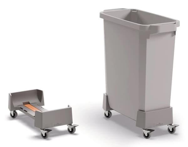Affaldsvogn til DURABIN® 60 ltr. rPP, grafitgrå
