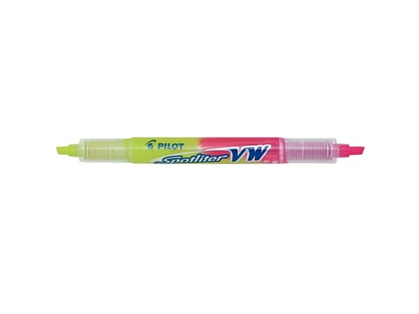 Pilot Spotliter VW Begreen - Dobbelsidig markør - fluorescerende gul, fluorescerende rosa - 1-3.3 mm - medium