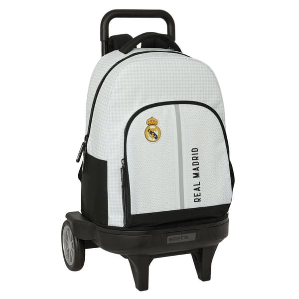 School Rucksack with Wheels Real Madrid C.F. 24/25 33 x 45 x 22 cm