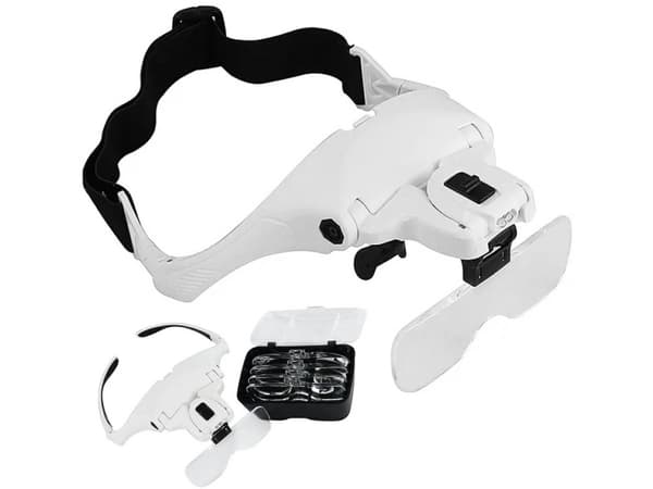 DA351 Hodemonterte lupebriller 2xLED