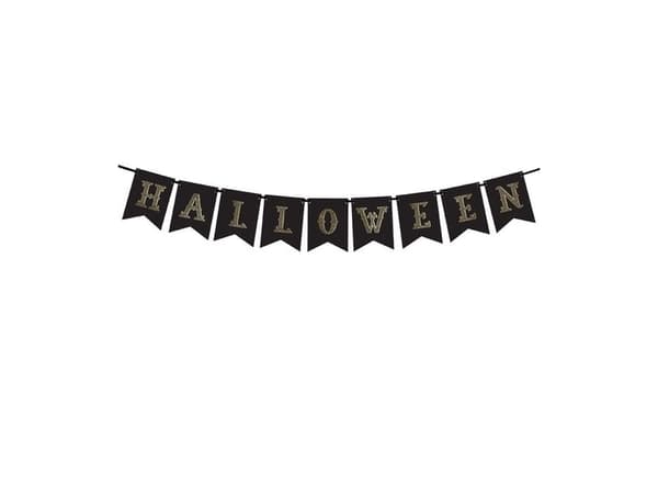 Halloween bogstavbanner