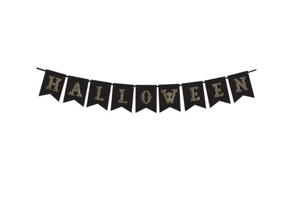 Halloween bogstavbanner