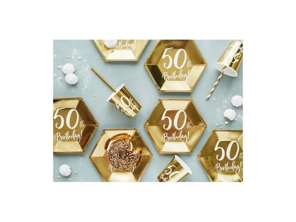 Guld paptallerkner, 50 år