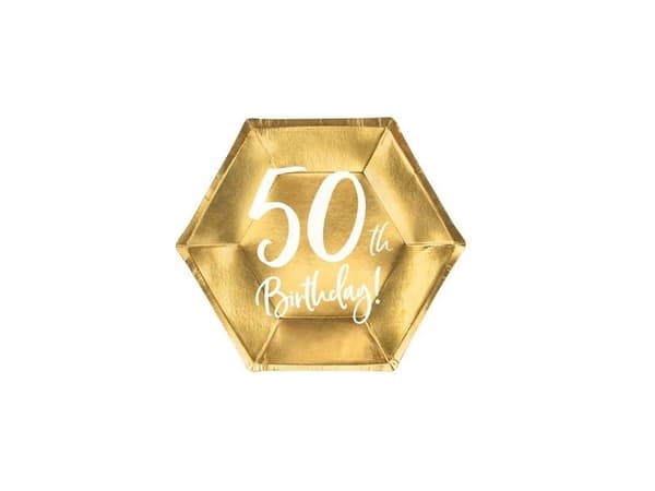 Guld paptallerkner, 50 år